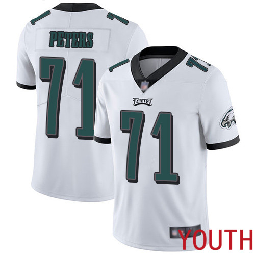 Youth Philadelphia Eagles 71 Jason Peters White Vapor Untouchable NFL Jersey Limited Player Football